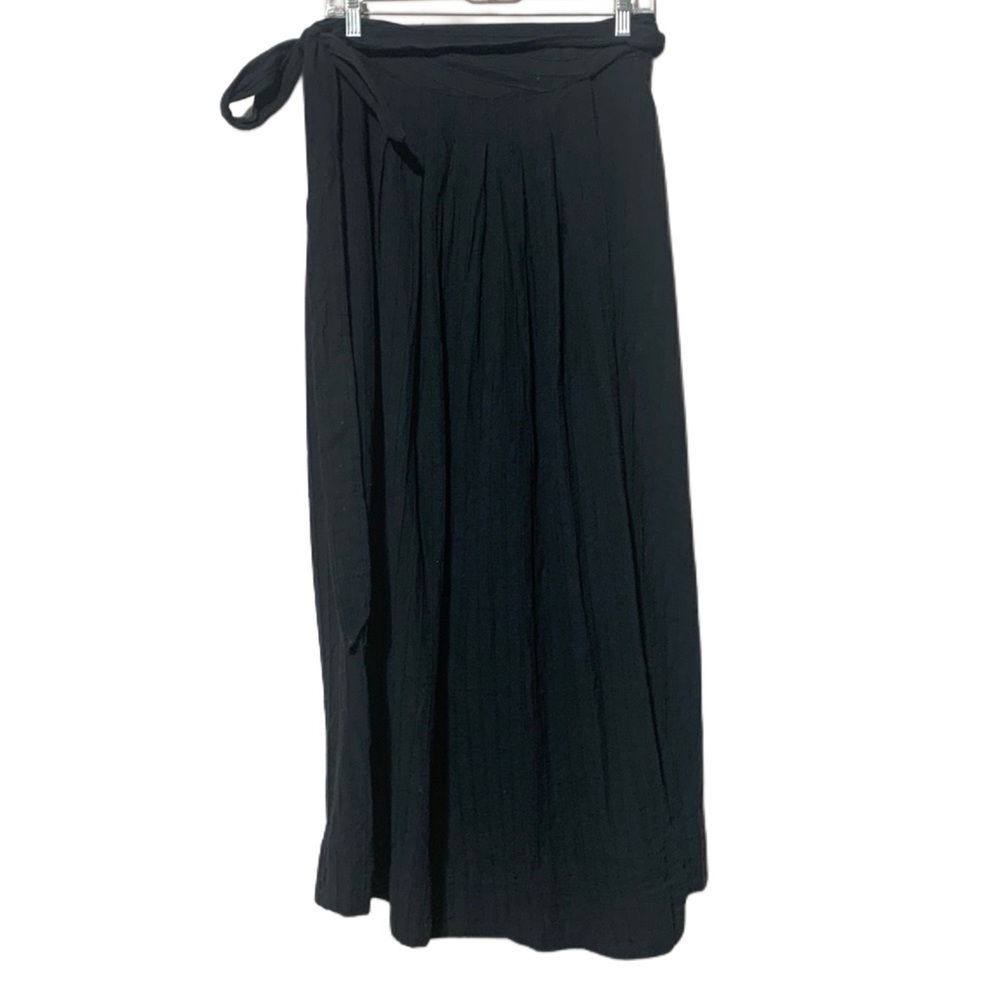 Free People Gray Wrap Midi Skirt
